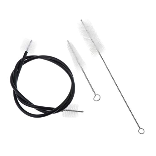 image for D DOLITY Set of 3 Trumpet Cleaning Kit Flexible Mouthpiece Valve Brush