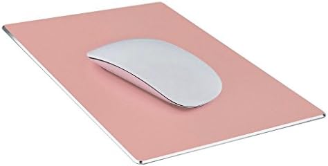 RANHE Rectangular Aluminum Mouse Pad for Macbook iMac PC Laptop(Pink)
