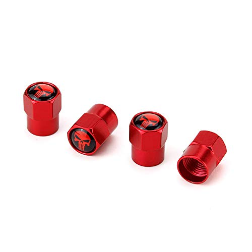 image for TK-KLZ 4Pcs Skull Logo Car Wheel Tires Valve Stem Caps for Jeep Toyota
