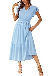 PRETTYGARDEN Women's 2023 Floral Boho Dress Wrap V