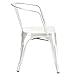 POLY & BARK EM-113-WHI-X4-A Trattoria Arm Chair, Set of 4 White
