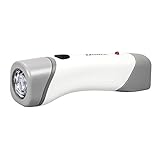 Dorcy 12-Lumen Rechargeable Failsafe LED Flashlight with 3-Way Switch and Built-In AC Adapter, White (41-1045)