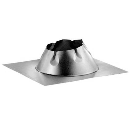 Photo 1 of DuraVent 10DT-FF 10" Class A Chimney Pipe Flat Roof Flashing, Galvanized
