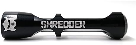 SHREDDER420 SAMURAI the NINJA STEAMROLLER One Hit Bat All Glass and Aluminum Exoskeleton | Pocket Sized Tobacco Holder (black)