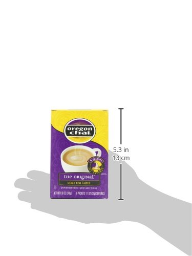 Oregon Chai Original Chai Tea Latte Powdered Mix, 8 Count Envelopes per Box, 1.1 oz each (31g) (Pack of 6), Powdered Spiced Black Tea Latte Mix For Home Use, Café, Food Service