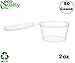 EcoQuality [50 PACK 2 Oz Leak Proof Plastic Condiment Souffle Containers with Attached Lids - Portion Cup with Hinged Lid Perfect For Sauces, Samples, Slime, Jello Shot, Food Storage & More!