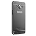 Creazy® Aluminum Metal Frame Acrylic Mirror Back Cover Case for Samsung Galaxy G530 (Black)