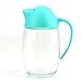 Lawei 2 Packs 21 oz Oil Dispenser Bottle - Automatic Cap Glass Olive Oil and Vinegar Bottle - Anti-Drip Dispensing Container for Kitchen
