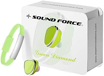Sound Force Single Earbud Wireless Bluetooth 4.1 for Women Men. LQQK and Feel Amazing. Works On Apple Android Cell Phone - Mic for Hands Free Calling- 5 Incredible Colors and USB Bracelet Charger