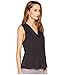 Vince Camuto Womens Sleeveless V-Neck Rumple Blouse Rich Black XS