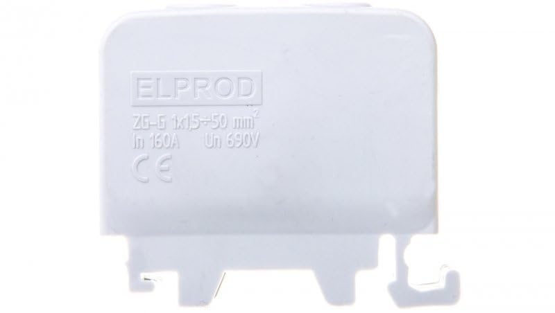 Rail Mounted Screw Terminal Block Al, CU ZGG1X1,5-50S GREY Brand SIMET