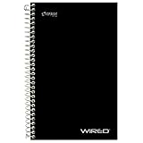 Top Flight Wired 3-Subject Notebook, 120 Sheet