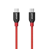 Anker Powerline+ USB C to USB C Cable (3ft), Power Delivery PD Charging for Apple MacBook, Huawei Matebook, iPad Pro 2018, Chromebook, Pixel, Switch, and More Type-C Devices/Laptops