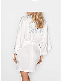 Victoria 's Secret Blanco Satinado novia Robe