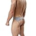 MuscleMate Premium Men's JockStrap Men's Hot Thong Underwear Low Raise, Comfort, (L, Grey)