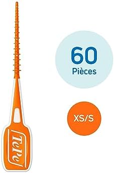 Cure-dents TePe EasyPick, Orange, Taille XS-S, 60pcs