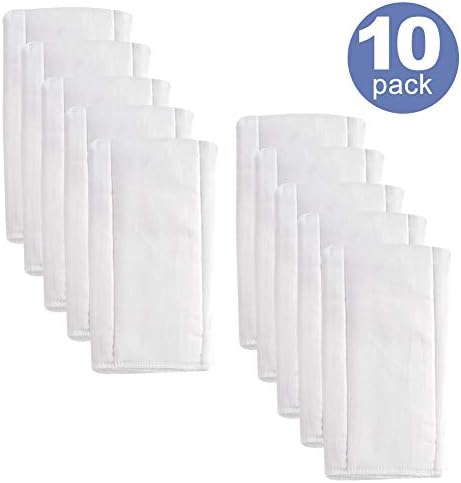 Prefold Cloth Diapers, Mifidy Birdseye 6-Ply Prefold Cloth Diapers, White, 5/10/12 Count