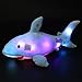Bstaofy LED Blue Shark Stuffed Animal Glow Plush Ocean Species Toy Night Lights Birthday for Kids, 20 Inches