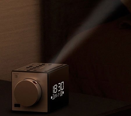 image for Sony Time Projection Dual Gradual Alarm Clock & Noise Maker Sound Mach