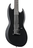 ESP LTD Viper-7-Black Metal Electric Guitar, Black