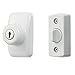 Ideal Security Deadbolt for Storm and Screen Doors, White