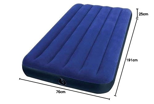 Intex Vinyl Air Lock Single Inflatable Bed (Blue) 3
