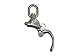 Five Oceans Stainles Steel Swivel Eye Snap Bail Shackle, 2 3/4