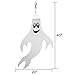 SHEOO 43 Inch Ghost Windsock and Spinners - Includes Hanging Clip - Halloween Hanging Decoration