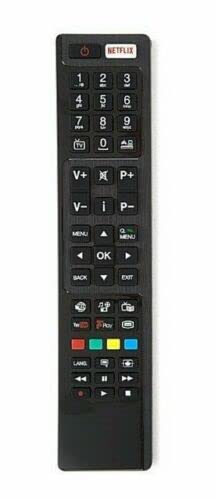 Replacement Remote Control RC4848F Remote Control Replacement for Hitachi TV 43HB6T72U 55HB6T72U 50HB6T72U 48HB6T72U, Finlux TV 32FMD290B-P, for Linsar TV 24LED4000