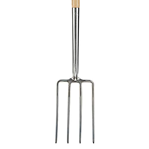 Kent & Stowe Spatengabel – Garten-Forke zum Umgraben aus Edelstahl, für große Bodenflächen, Heugabel mit Stiel aus… – Bild 3