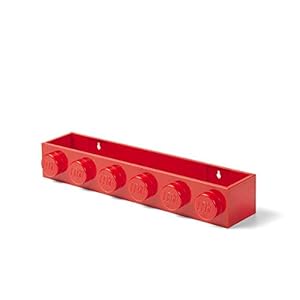 Room Copenhagen 41121730 Scaffale Libri Lego, Rosso, One Size LEGO
