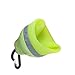 Pet Bottle, PYRUS Portable Silicone Folding Pets Bowl Travel Pet Canteen Outdoor Collapsing Water Feeding Bottles Kettle with Carabiner Clip for Dogs Cats 200 ML (Green)