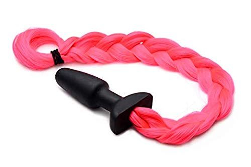 Hot Pink Pony Tail Anal Plug