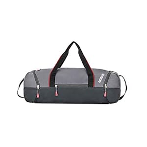 American Tourister Zeal Polyester 53 cms Grey/Black Gym Duffle Bag (FQ7 (0) 09 001)