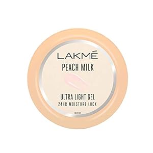 Lakme Peach Milk Ultra Light Gel, Lightweight, Non Sticky, Locks Mositure for 24hrs, Moisturizer For Soft And Glowing…