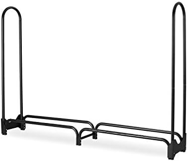 Shelter SLRXLT Extra Tall Extra Large Log Rack, 96" W x 13" D x 60" H, Holds More Than Full Face Cord, Black Powder Coat 1.25" Tubular Steel