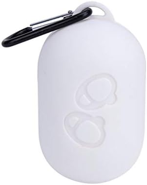 Chercherr Earphone Skin Case, Protective Cover Storage Case Key Chain Pouch Full Protection Silicone Ultra Lightweight Waterproof Headset Carrying Case for Samsung Gear IconX 2018 Edition (White)