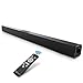 TV Sound Bar, FULOXTECH Soundbar for TV, 36.5-Inch 2.0 Channel Wireless & Wired Bluetooth Sound Bars, Home Theater Surround Speakers with IR Remote Control Black