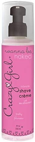 Classic Erotica Crazy Girl Wanna Be Naked Intimate Shave Cream with Sex Attractant, Pretty Plumeria, 8 Fluid Ounce by Classic Erotica