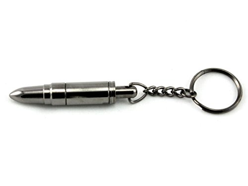 Skyway Bullet Cigar Punch Cutter with Ejector and Key Ring (Gun Metal)