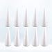Happyyami 10pcs Craft Foam Cone White Cones for DIY Home Craft Project Christmas Tree Table Centerpiece 18.5cm