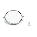 ZOMEI 6 inches Glass Double-Sided Round Shape Makeup Mirror with Adapter for LED Ring Light, Portable for Selfie, Portrait, Makeup and Other Beauty Treatments