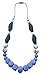 Baby Teething Necklace for Mom: Silicone Baby Teether Necklace for Teething Pain Relief in Babies & Toddlers| Sturdy & Stylish Chewable Necklace for Boys & Girls| Great Gift (Blue/Marble/Grey/Marble)