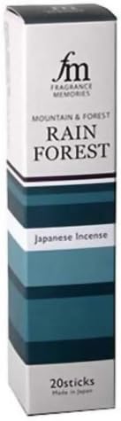 Fragrance Memories 20 Incense Sticks by Nippon Kodo (Rain Forest)