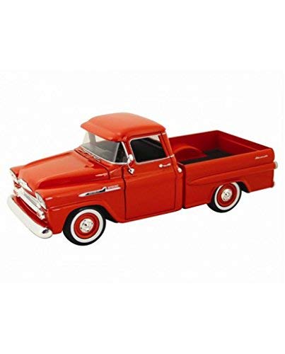 1958 Chevy Apache Fleetside Truck 8.5 Inch Replica Die Cast Toy, Red