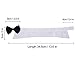 ZTON Handcrafted Adjustable Formal Pet Bowtie Collar Neck Tie for Dogs & Cats (S, Black)