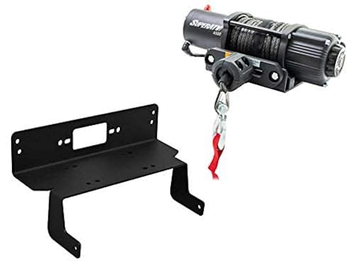 Winch Mount Bracket Plate Kit For Polaris Ranger Midsize 400 500 570 800 (2011-2017+ Models) - No Drill Installation