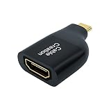 USB C to HDMI Mini Adapter, CableCreation Portable Type C to HDMI Female 4K Aluminum Converter, Thunderbolt 3 Compatible for MacBook Pro 2019/2018, Galaxy S9/8, Surface Book 2, XPS 13, Black