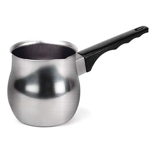 DecorRack Stainless Steel Milk Warmer Cup 12 oz Frothing Pitcher for Latte Art Barista Espresso Coff DecorRack Stainless Steel Milk Warmer Cup 12 oz Frothing Pitcher for Latte Art Barista Espresso Coff