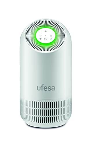 Ufesa Pf3500 Purificateur D'Air, Avec Système De Filtrage À 3 Couches Préfiltre + Charbon Actif + Epa 11 Antimicrobien, Élimine Les Virus Et Les Bactéries Avec Une Technologie Brevetée, Jusqu'À 40 M²